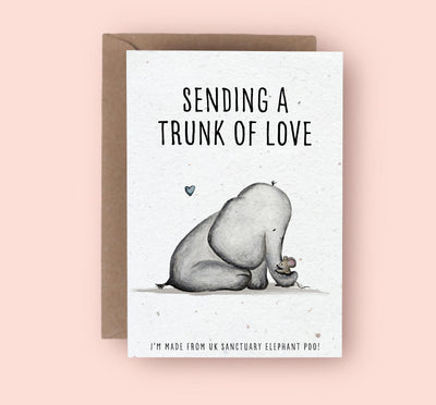 Elephant Poo Greetings Cards