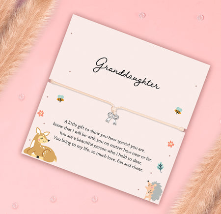 Granddaughter Bow Bracelet