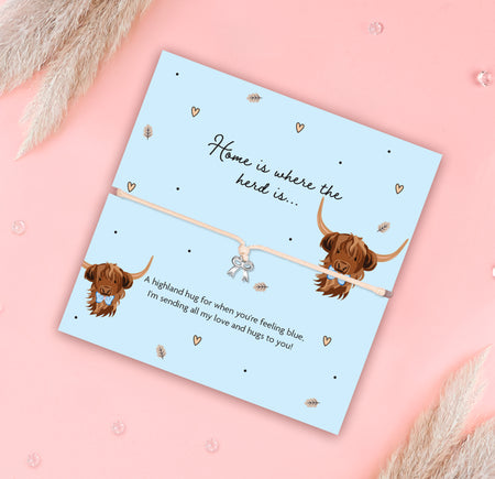 Highland Cow Bow Bracelet