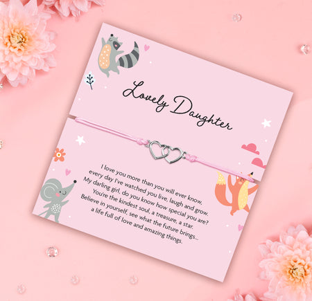 Daughter Adjustable Heart Bracelet
