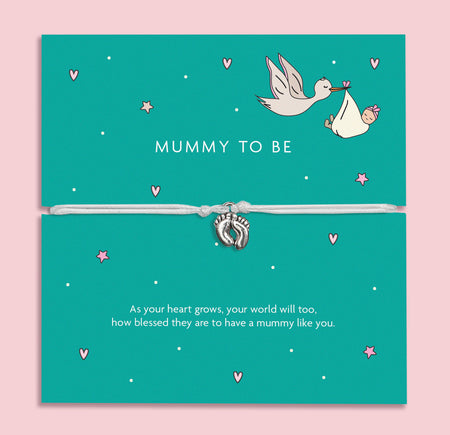 A turquoise card with the words