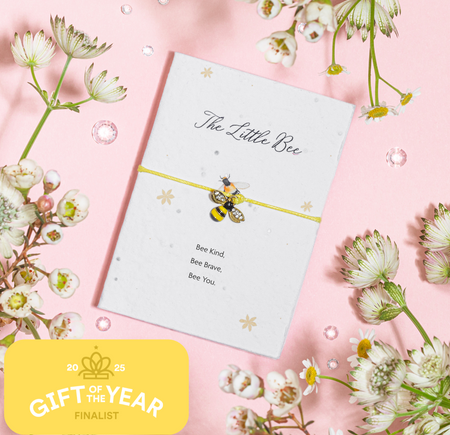 The Little Bee Gift - Seeded Card & Wish Bracelet - letterboxlove