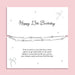 Silver plated double-layer star bracelet with silver bead detailing displayed on a Happy 13th Birthday sentiment card featuring a poem for a new teenager, meaningful milestone birthday gift for girls.