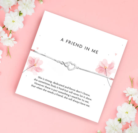 A Friend in Me Silver Infinity Bracelet