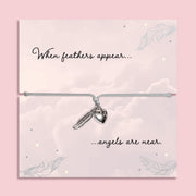 When Feathers Appear Memorial And Remembrance Bracelet - letterboxlove