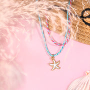 Summer Anklet Duo - Turquoise - letterboxlove