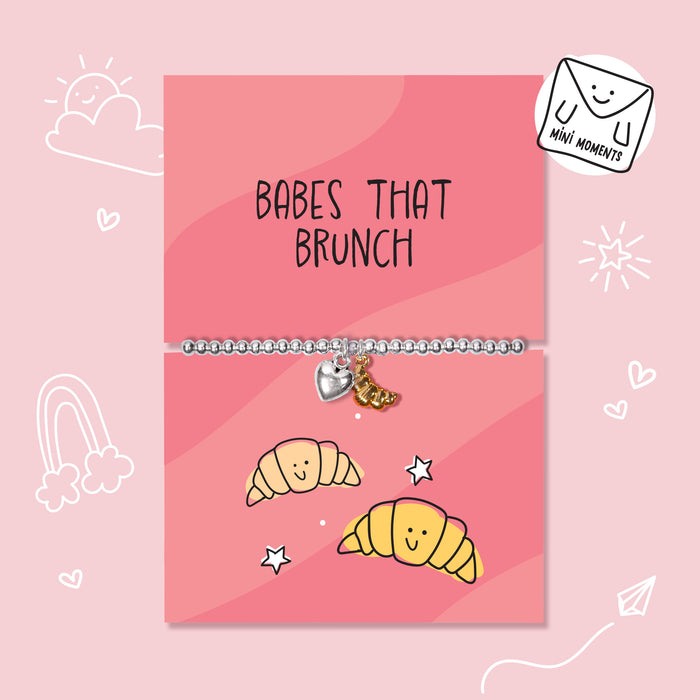 Kids' Babes That Brunch Friendship Bracelet - letterboxlove
