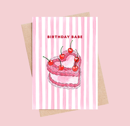 Birthday Babe Bento Cake Greeting Card - letterboxlove