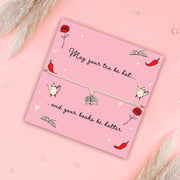 May Your Tea Be Hot & Your Books Be Hotter Bracelet - letterboxlove
