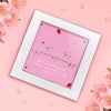 Silver-plated bow bracelet and earrings set, presented in a gift box with a heartfelt sentiment card that celebrates friendship and appreciation.