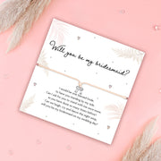 Bridesmaid Proposal Bow Bracelet - letterboxlove