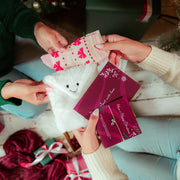 Christmas Cosy Gift Bundle for Her | Bracelet, Bamboo Socks, Hugsy & Postcard - letterboxlove