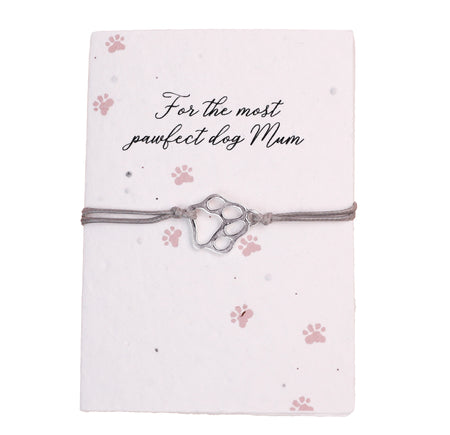 Dog Mum - Seeded Card & Wish Bracelet