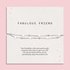 Friendship gift on a white poem card with an affordable silver-plated star bracelet. Jewellery for under £20 for a friend