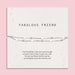 Friendship gift on a white poem card with an affordable silver-plated star bracelet. Jewellery for under £20 for a friend