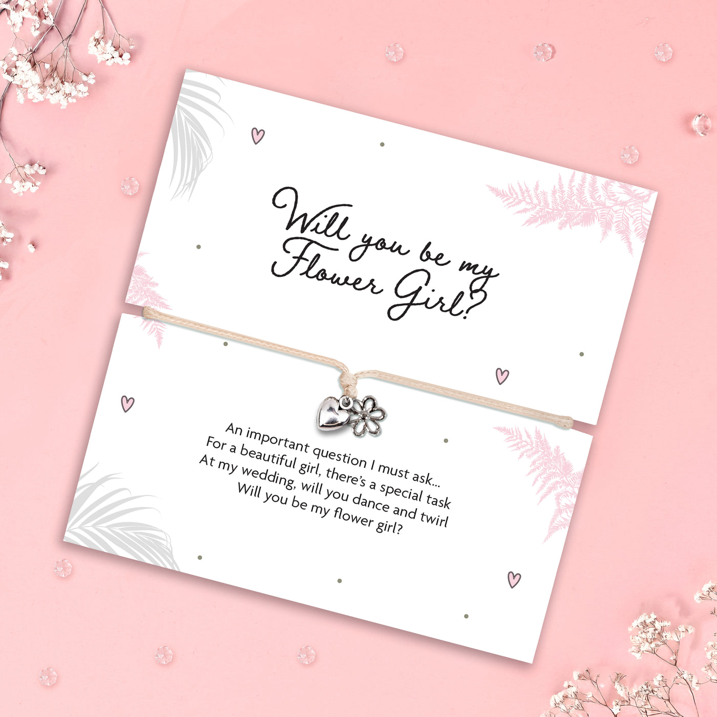 Flower Girl Proposal Bow Bracelet - letterboxlove