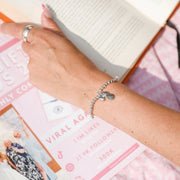 IVF Journey Silver Plated Beaded Bracelet - letterboxlove