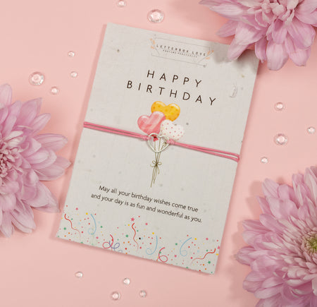 Happy Birthday - Seeded Card & Wish Bracelet