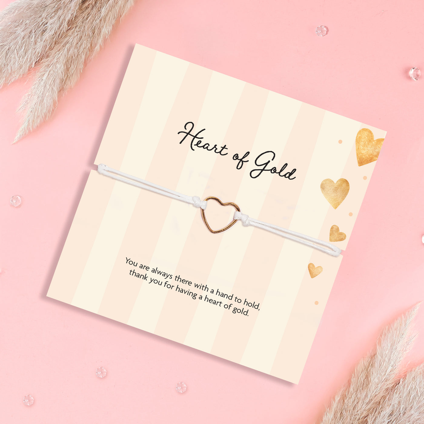 A Heart of Gold Wish Bracelet - letterboxlove