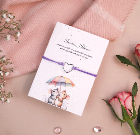 Never Alone - Seeded Card & Wish Bracelet