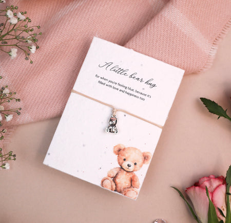 Bear Hug - Seeded Card & Wish Bracelet