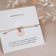 A poem card with the description of why a pineapple is used to symbolise IVF. On a beige background.