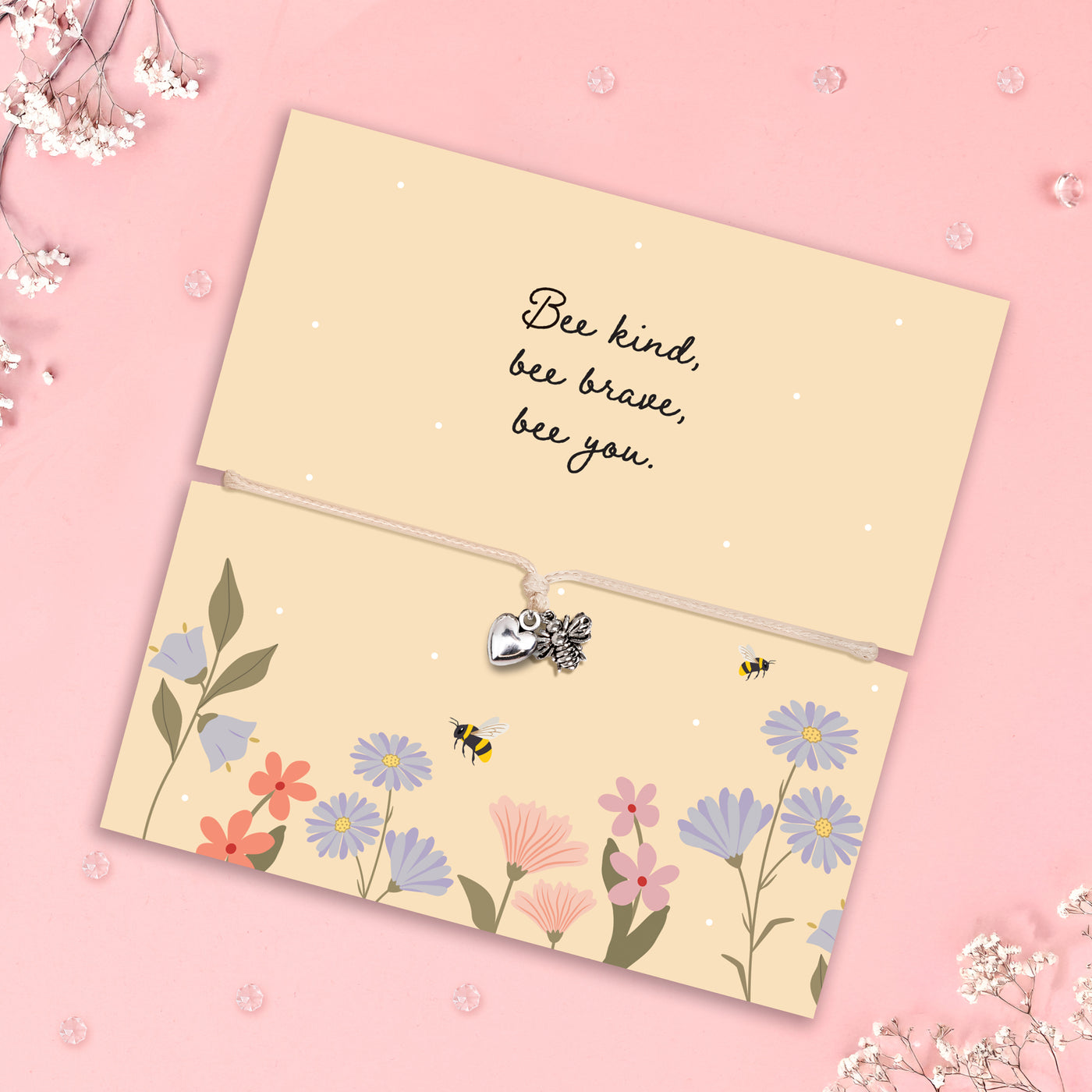 Bee Kind Bee Brave Bracelet - letterboxlove