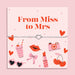 From Miss to Mrs Silver Plated Heart Bracelet