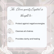 Clear Quartz Crystal Bracelet - letterboxlove