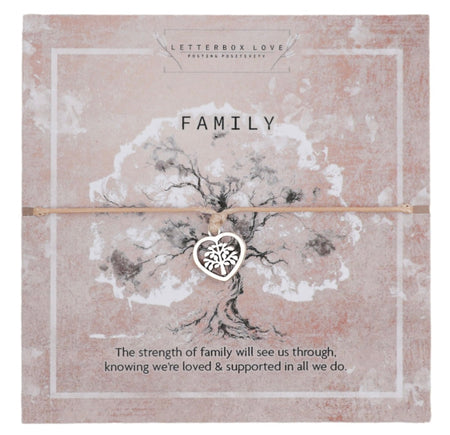 A square card with a tranquil tree illustration, labeled 