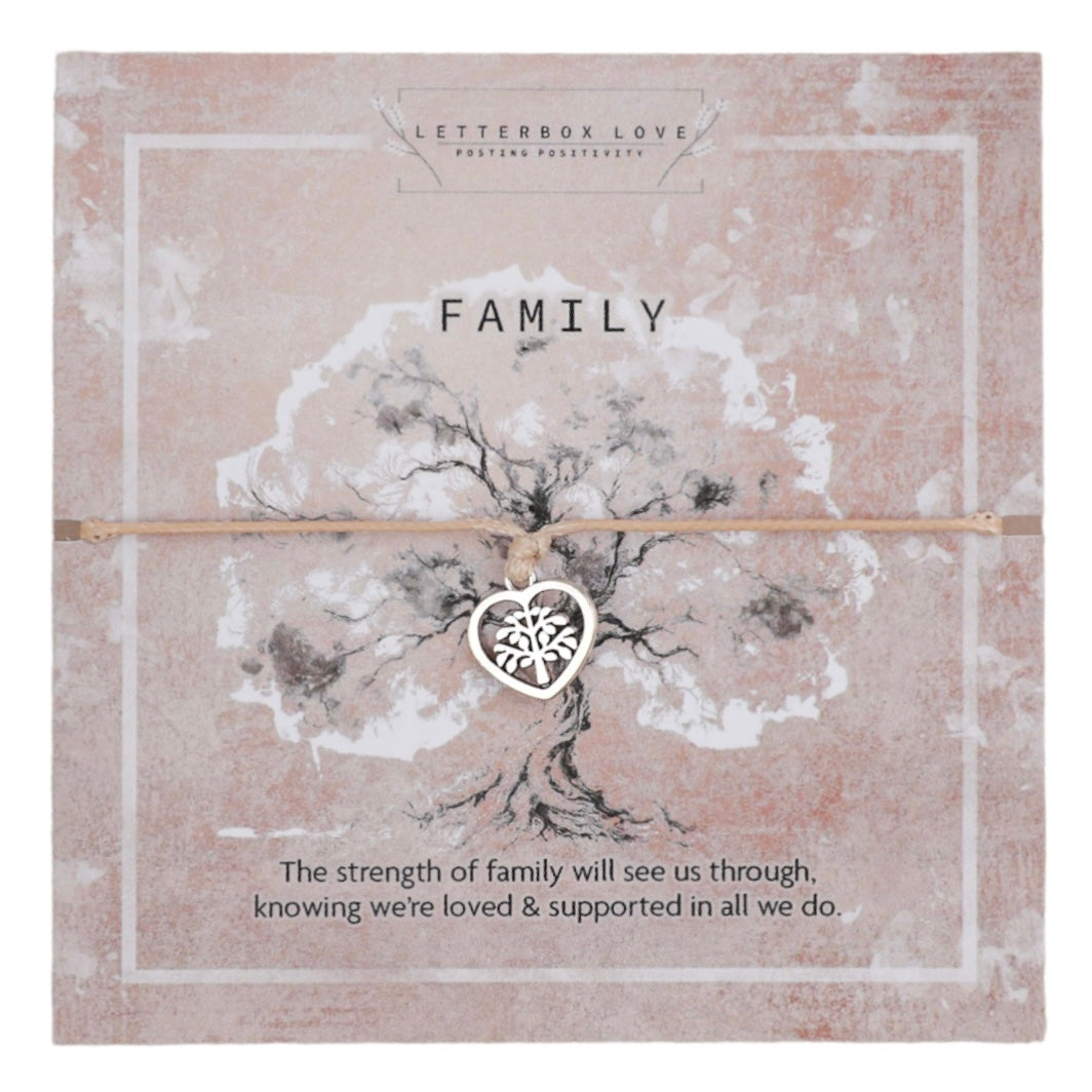 A square card with a tranquil tree illustration, labeled 