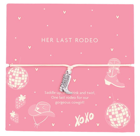 Her Last Rodeo Bride Bracelet