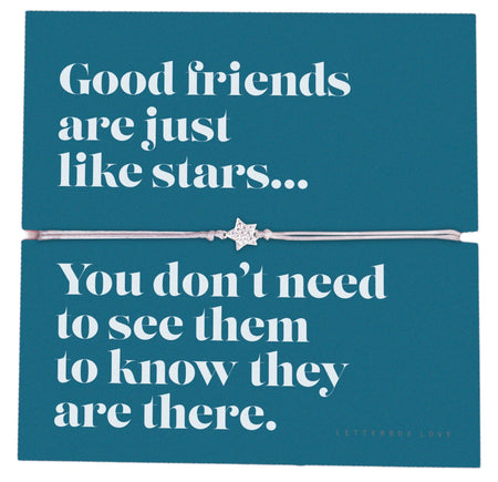 Good Friends Are Like Stars Bracelet