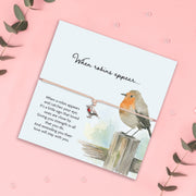 When Robins Appear Bracelet | Sympathy Gift - letterboxlove