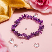 Amethyst Crystal Chip Bracelet - letterboxlove