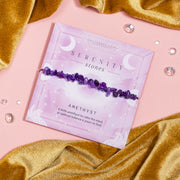 Amethyst Crystal Chip Bracelet - letterboxlove