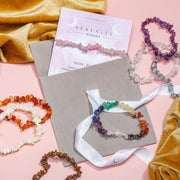 Amethyst Crystal Chip Bracelet - letterboxlove