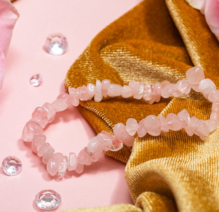 Rose Quartz Crystal Bracelet - letterboxlove