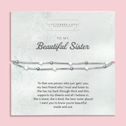 Beautiful Sister Bracelet - letterboxlove