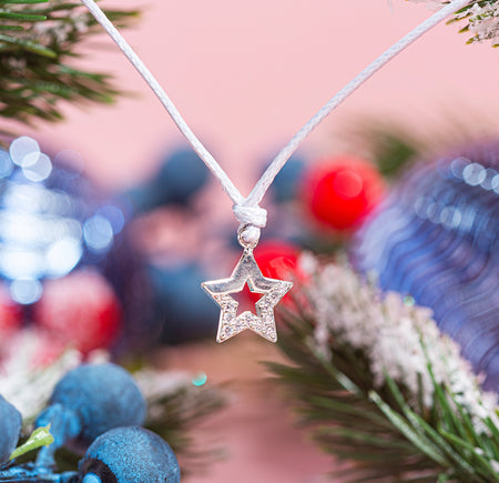 Christmas Star Matching Earrings and Bracelet Set