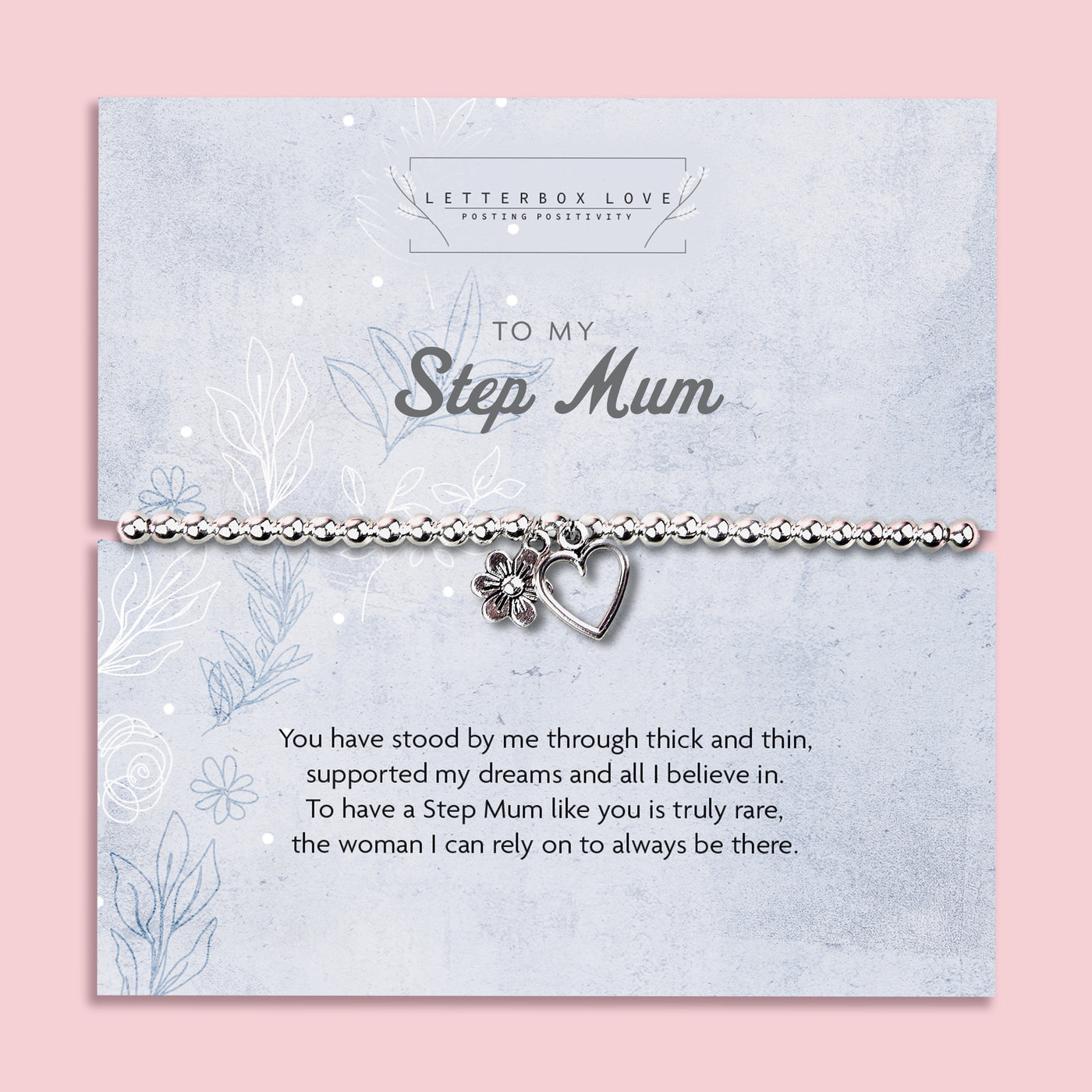 Step Mu Step Mum Bracelet | Step Mum Gift | Silver-Plated Bracelets For Her