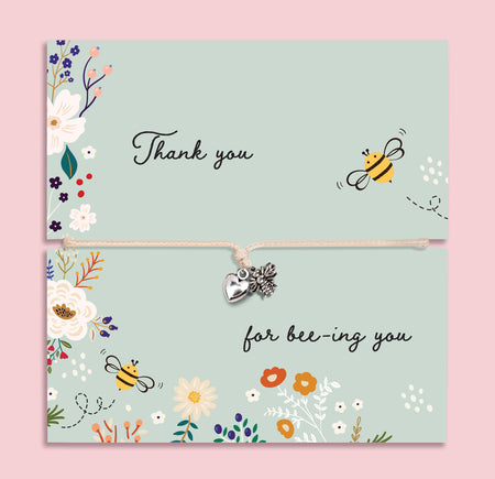 Thank you for bee-ing you Bracelet