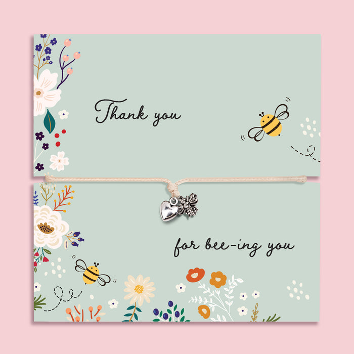 Thank you for bee-ing you Bracelet - letterboxlove