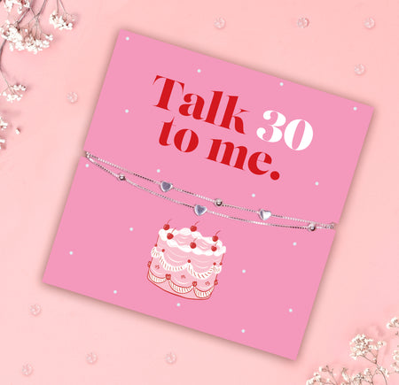 Talk Thirty To Me 925 Sterling Silver Bracelet