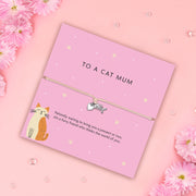 To a 'Cat Mum' Fish Bone Charm Bracelet - letterboxlove