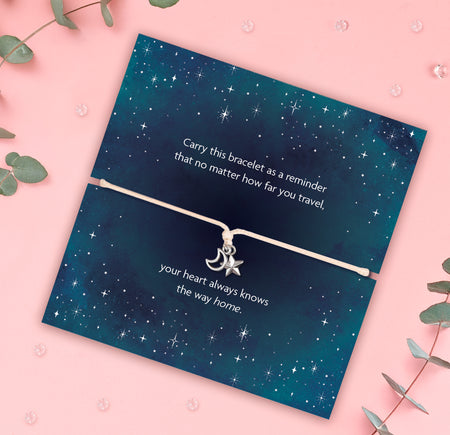 Moon & Star “Way Home” Bracelet