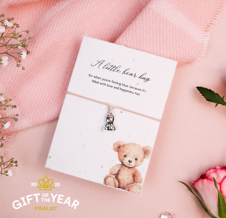 Bear Hug - Seeded Card & Wish Bracelet