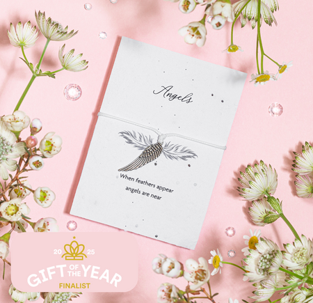 Feathers Appear - Seeded Card & Wish Bracelet