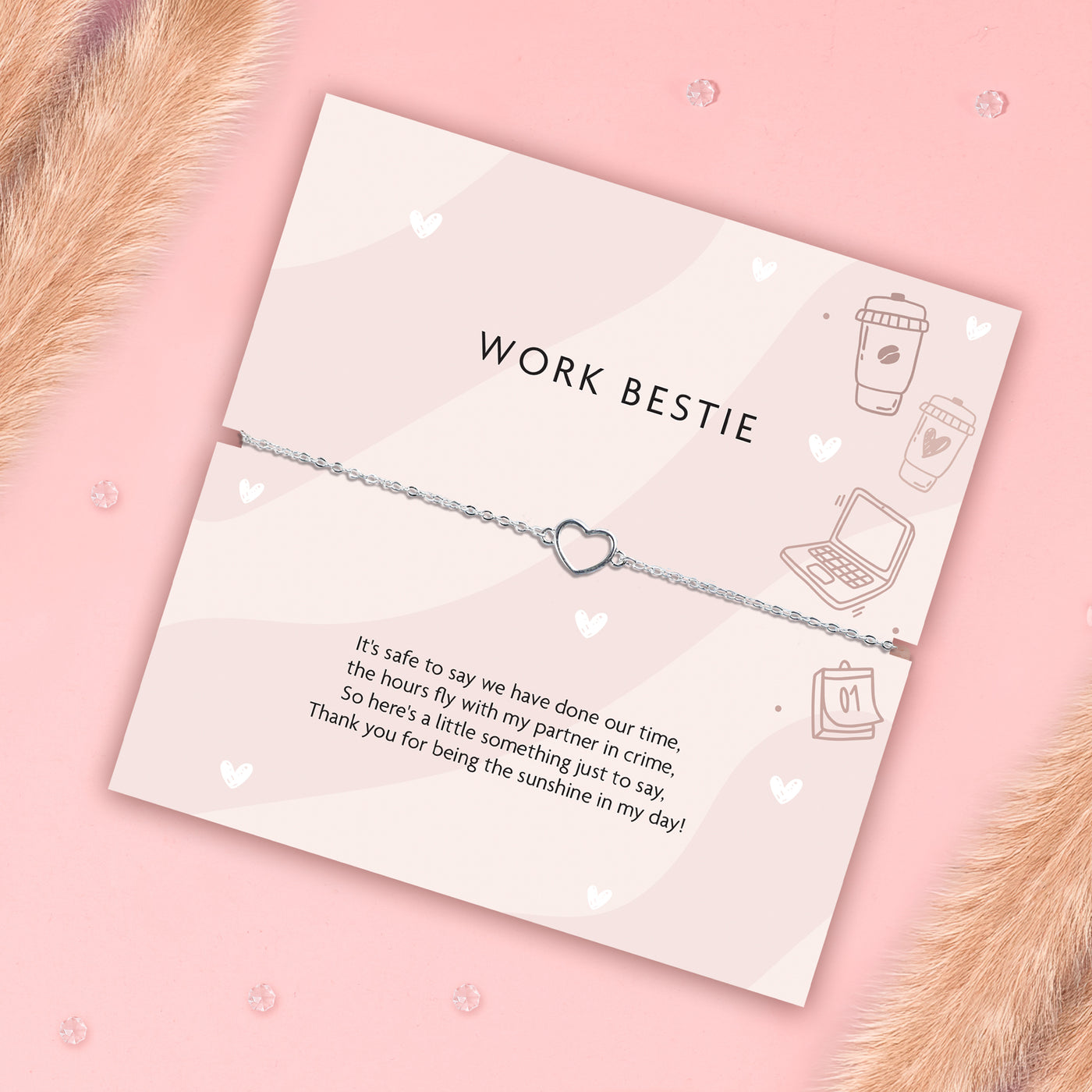 Work Bestie Bracelet - letterboxlove