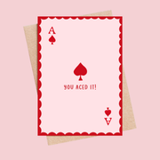You Aced It Greeting Card - letterboxlove